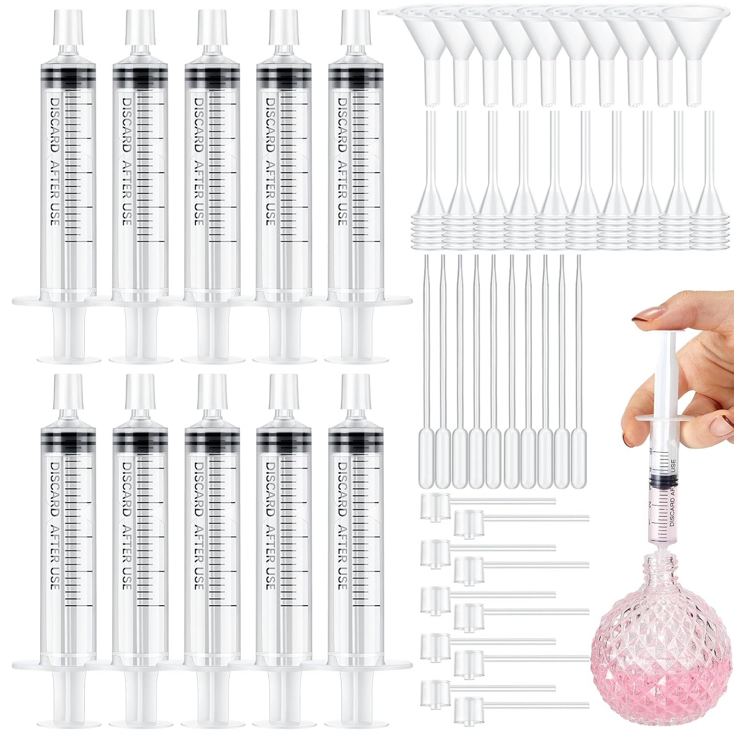 Fragrance Atomizer Pump - 25/50PCS 향수 리필 펌프 도구 트랜스퍼