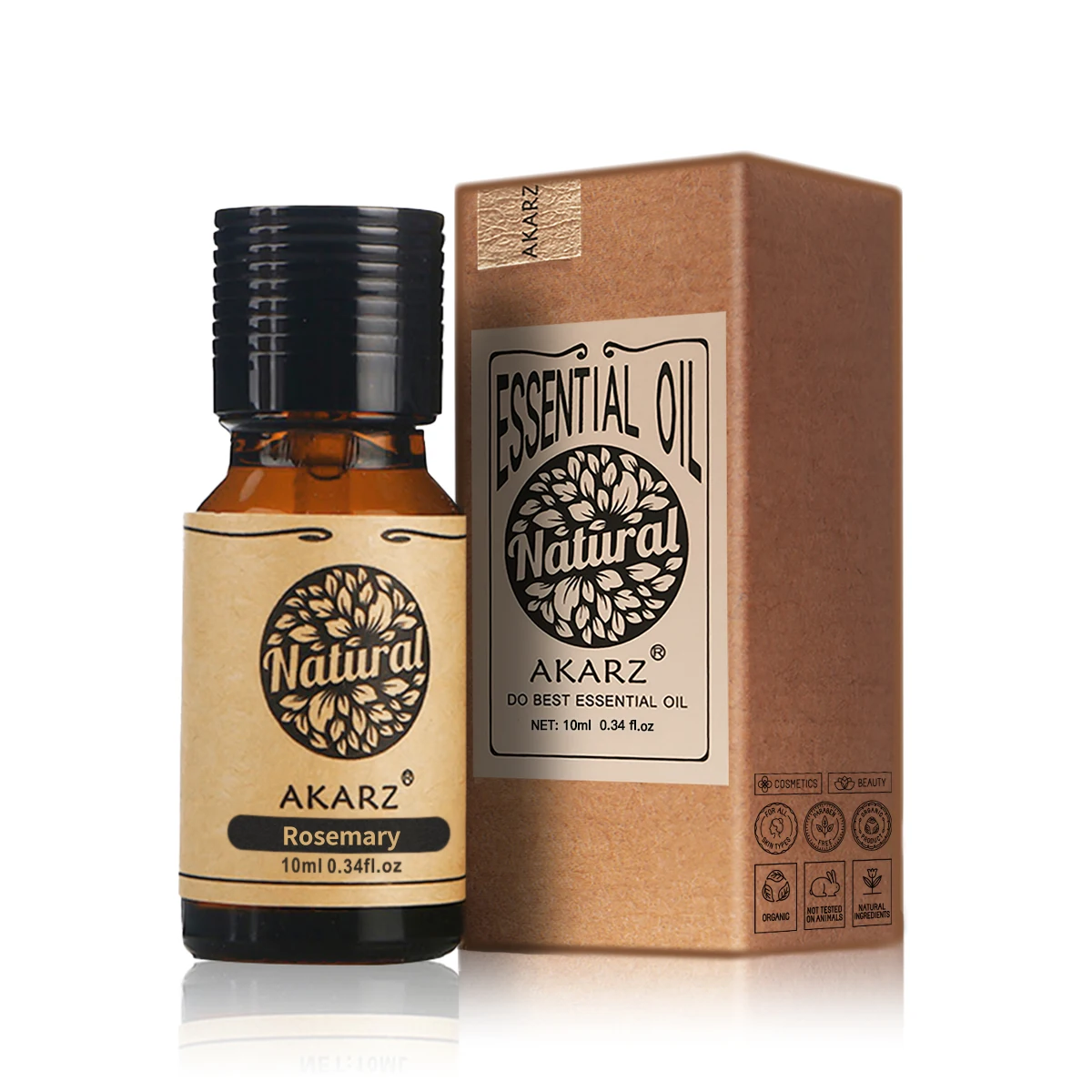 Sandalwood Perfume Oil - AKARZ 천연 로즈마리 에센셜 오일, 바디