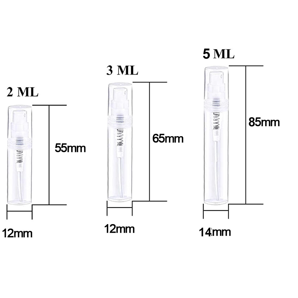 200Pcs 2/3/5/8/10ml 미니 리필 용 병  - Fragrance Atomizer Pump 리뷰 및 가격