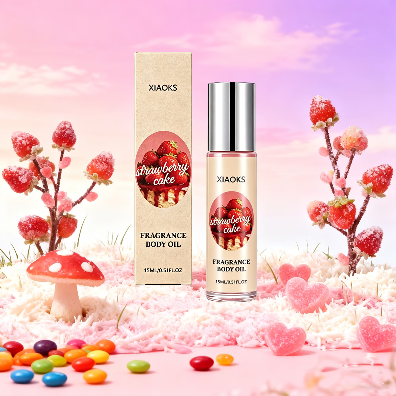 딸기 케이크 스위트 롤온 향수 1병 - 매력적인 플로럴 - Perfume Fragrance Enhancer 리뷰 및 가격