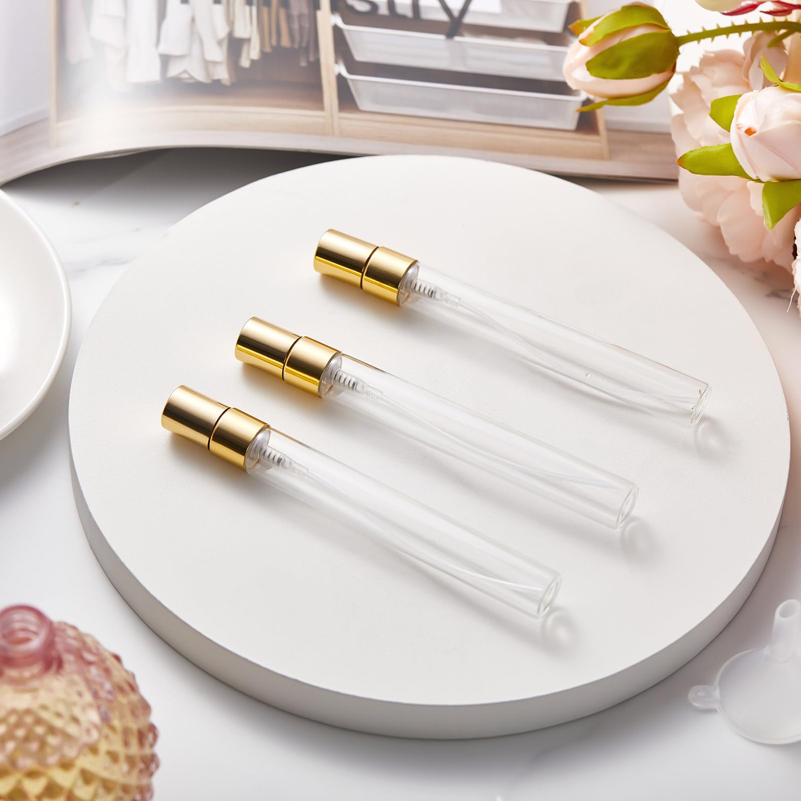 60개 미니 투명 향수병, 리필 가능한 병, 장식용 유 - Fragrance Atomizer Pump 리뷰 및 가격