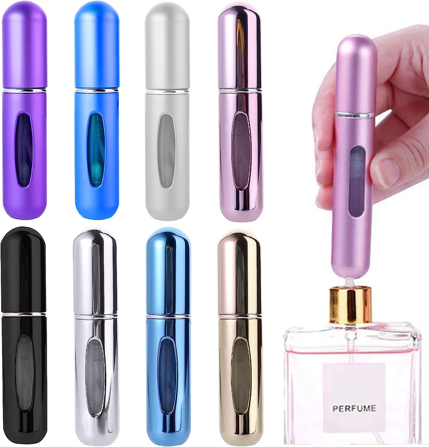 리필 가능한 미니 향수 병, 휴대용 화장품 병, 무화기 - Fragrance Atomizer Pump 리뷰 및 가격