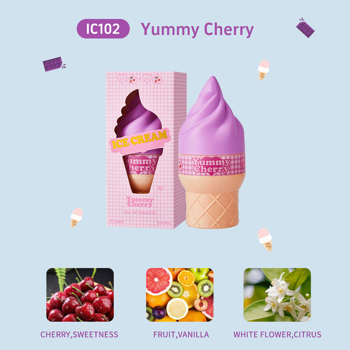 아이스크림 콘 향수 바디 스프레이 - 100ml 여성용 - Perfume Fragrance Bulk 리뷰 및 가격