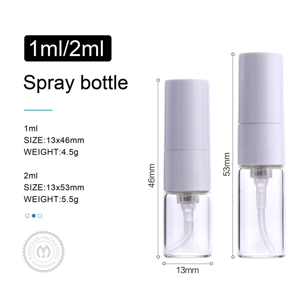 1 개/몫 2ml 휴대용 미니 향수 병 화이트 스프레이 - Fragrance Atomizer Pump 리뷰 및 가격